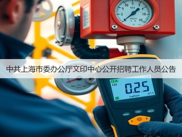 中共上海市委办公厅文印中心公开招聘工作人员公告(图1)