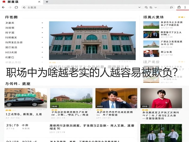 职场中为啥越老实的人越容易被欺负？