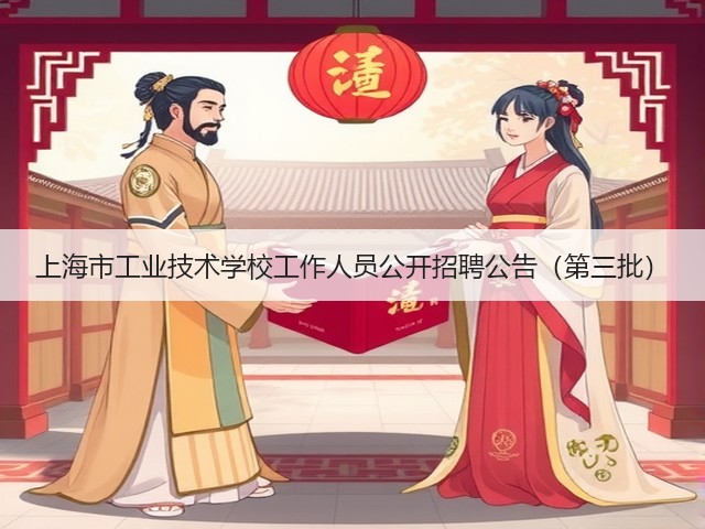 上海市工业技术学校工作人员公开招聘公告(第三批)(图2) 上海市工业技术学校工作人员公开招聘公告(第三批)(图2)