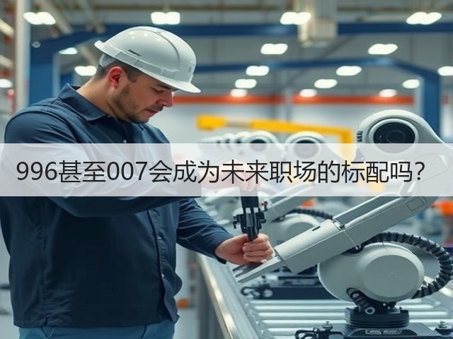 996甚至007会成为未来职场的标配吗?(图1) 996甚至007会成为未来职场的标配吗?(图1)