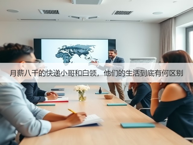 月薪八千的快递小哥和白领，他们的生活到底有何区别(图1)