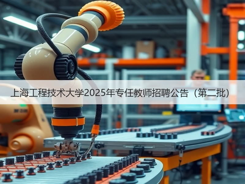上海工程技术大学2025年专任教师招聘公告（第二批）