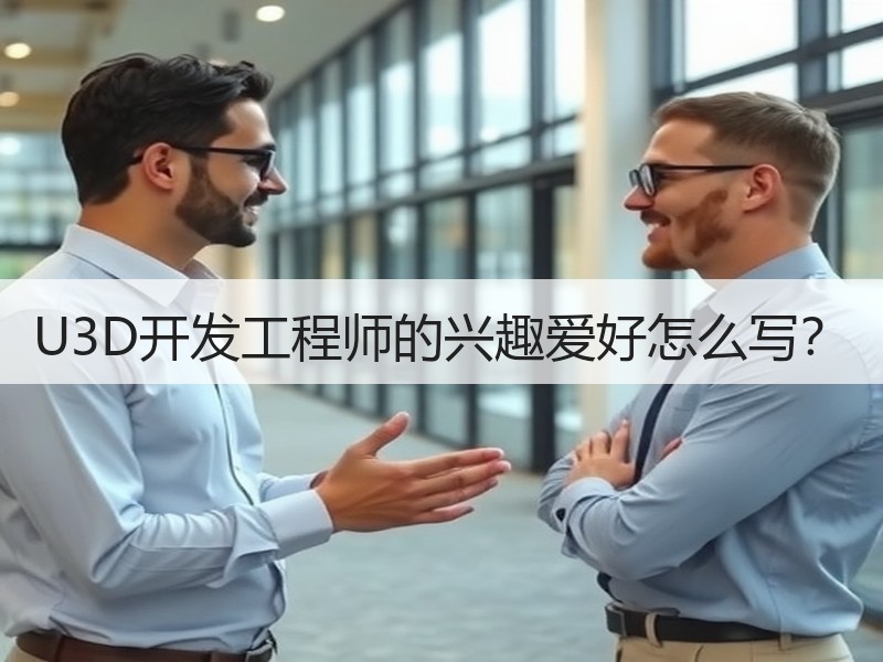 U3D开发工程师的兴趣爱好怎么写？