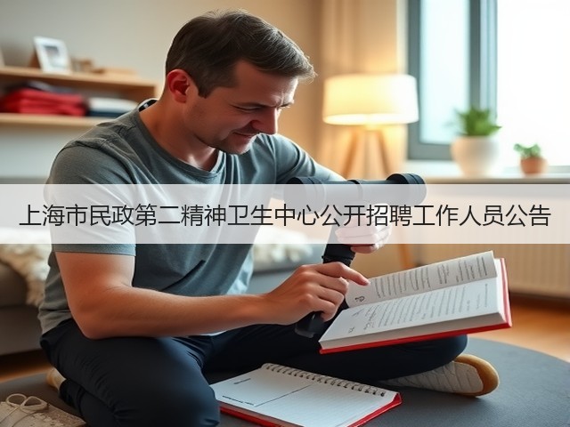上海市民政第二精神卫生中心公开招聘工作人员公告(图2)