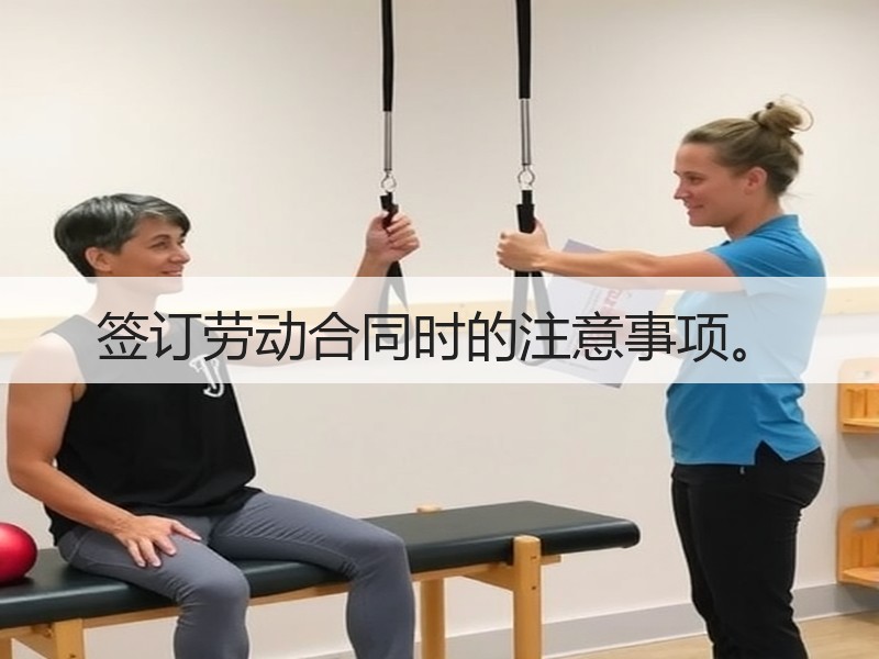 签订劳动合同时的注意事项。