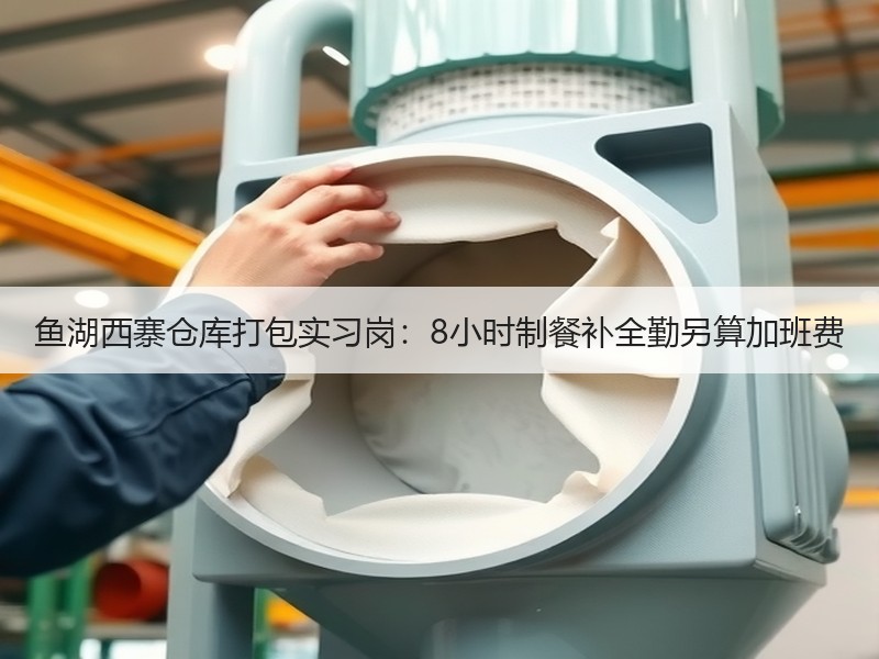 鱼湖西寨仓库打包实习岗：8小时制餐补全勤另算加班费