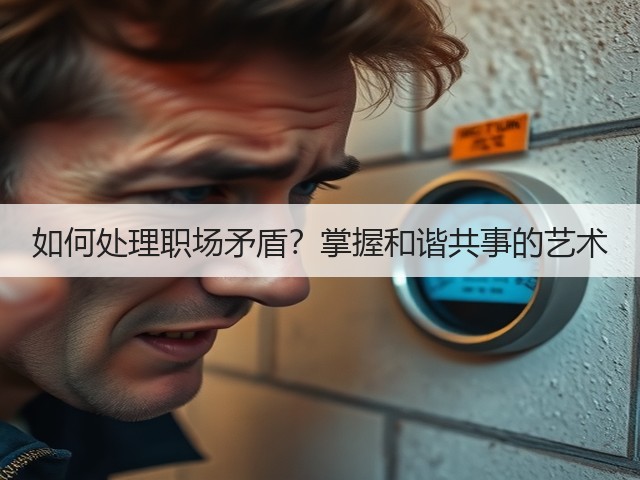 如何处理职场矛盾?掌握和谐共事的艺术(图1) 如何处理职场矛盾?掌握和谐共事的艺术(图1)