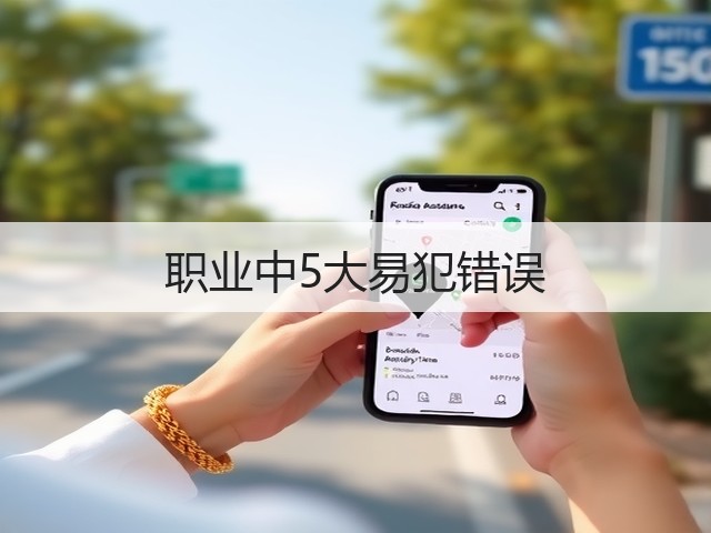 职业中5大易犯错误(图1) 职业中5大易犯错误(图1)