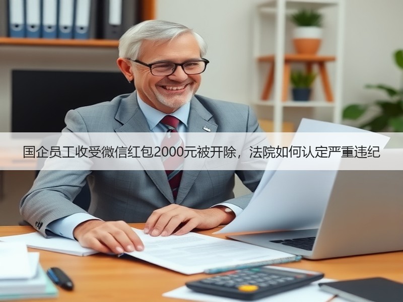 国企员工收受微信红包2000元被开除，法院如何认定严重违纪