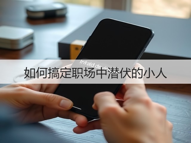 如何搞定职场中潜伏的小人(图2) 如何搞定职场中潜伏的小人(图2)
