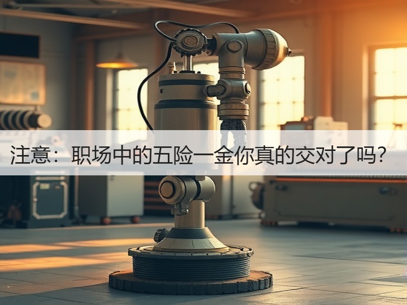 注意：职场中的五险一金你真的交对了吗？