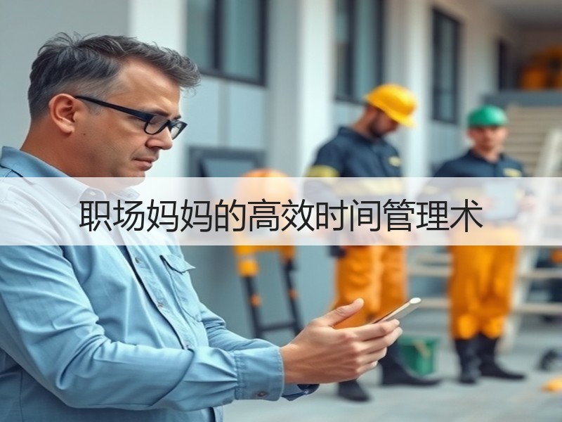 职场妈妈的高效时间管理术