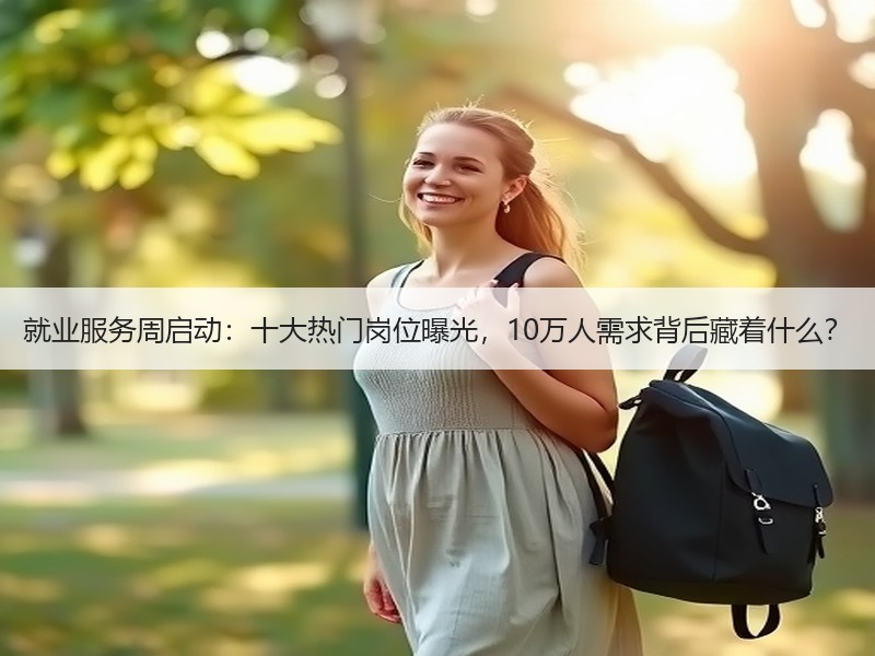 就业服务周启动：十大热门岗位曝光，10万人需求背后藏着什么？