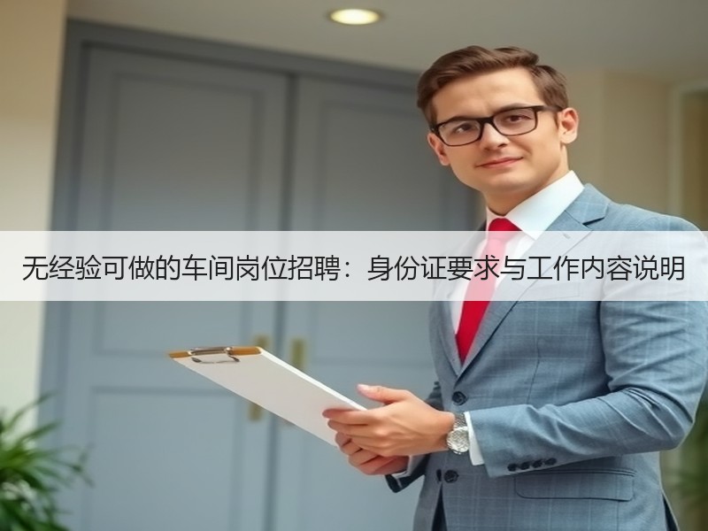 无经验可做的车间岗位招聘：身份证要求与工作内容说明