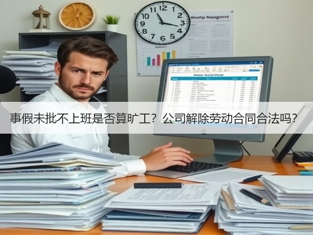 事假未批不上班是否算旷工?公司解除劳动合同合法吗?(图3) 事假未批不上班是否算旷工?公司解除劳动合同合法吗?(图3)
