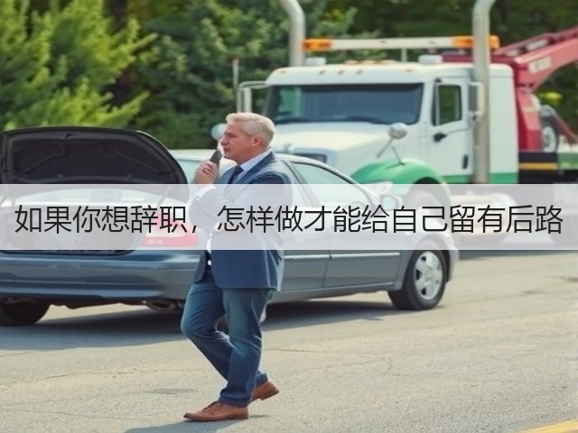 如果你想辞职，怎样做才能给自己留有后路(图2)