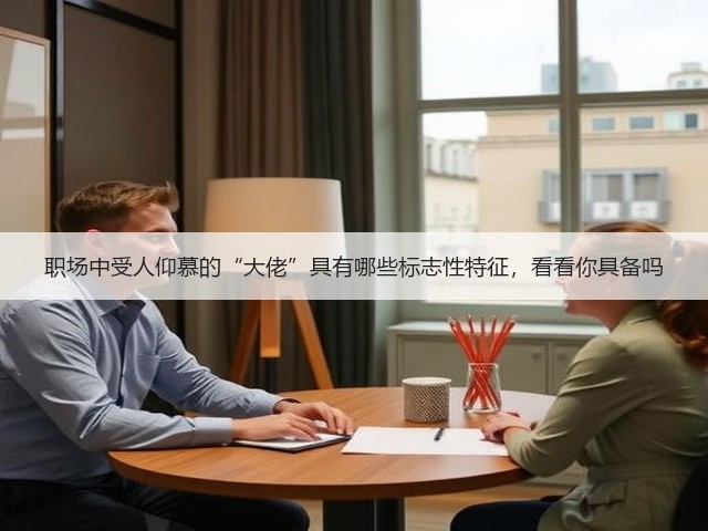 职场中受人仰慕的“大佬”具有哪些标志性特征,看看你具备吗(图1) 职场中受人仰慕的“大佬”具有哪些标志性特征,看看你具备吗(图1)