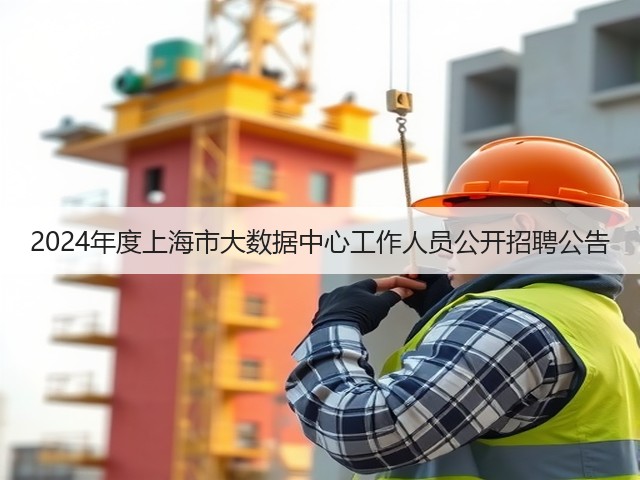 2024年度上海市大数据中心工作人员公开招聘公告(图1) 2024年度上海市大数据中心工作人员公开招聘公告(图1)