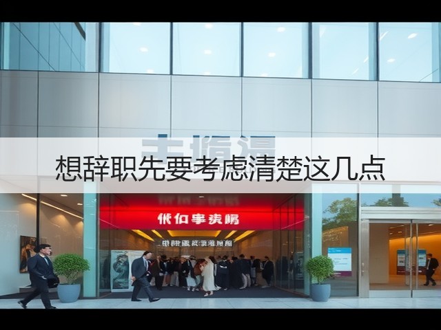 想辞职先要考虑清楚这几点(图3) 想辞职先要考虑清楚这几点(图3)