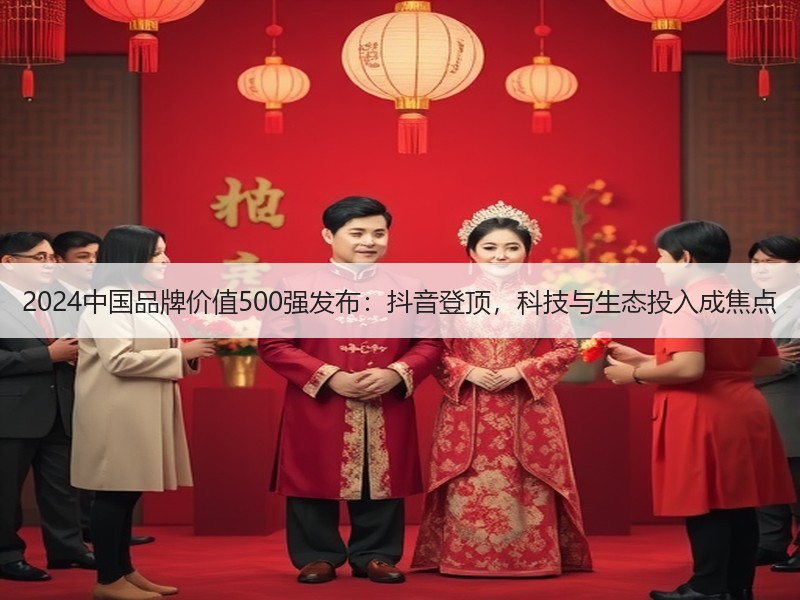 2024中国品牌价值500强发布：抖音登顶，科技与生态投入成焦点