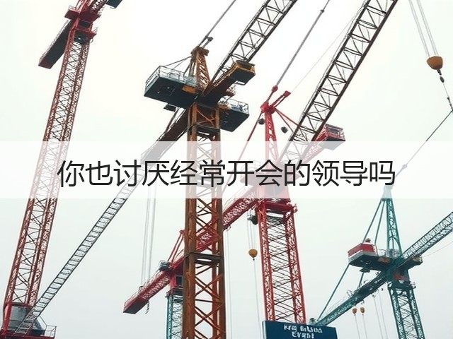 你也讨厌经常开会的领导吗(图2) 你也讨厌经常开会的领导吗(图2)