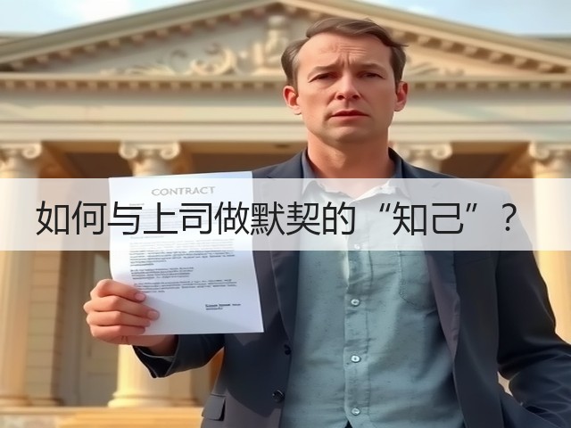 如何与上司做默契的“知己”?(图1) 如何与上司做默契的“知己”?(图1)