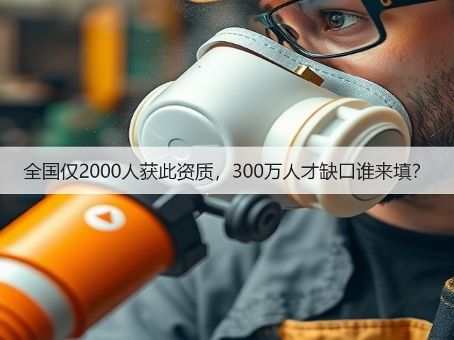 全国仅2000人获此资质,300万人才缺口谁来填?(图1) 全国仅2000人获此资质,300万人才缺口谁来填?(图1)
