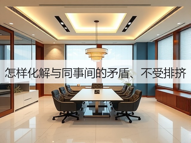 怎样化解与同事间的矛盾、不受排挤(图1)