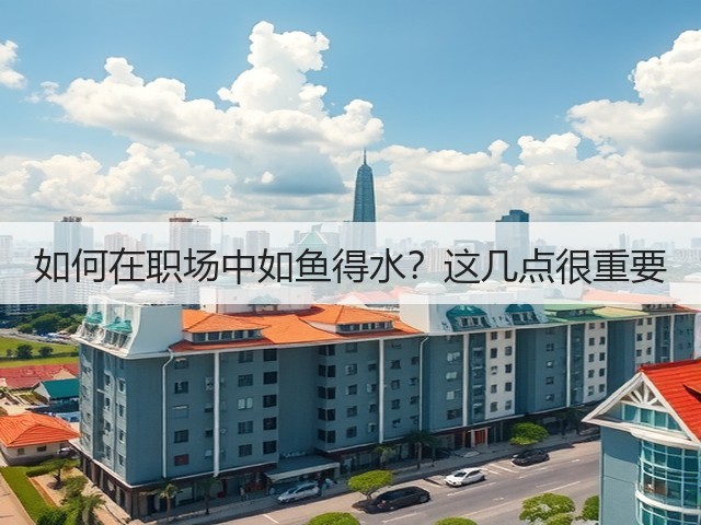 如何在职场中如鱼得水?这几点很重要(图2) 如何在职场中如鱼得水?这几点很重要(图2)