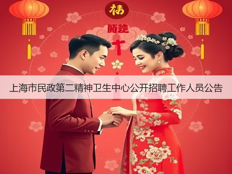 上海市民政第二精神卫生中心公开招聘工作人员公告