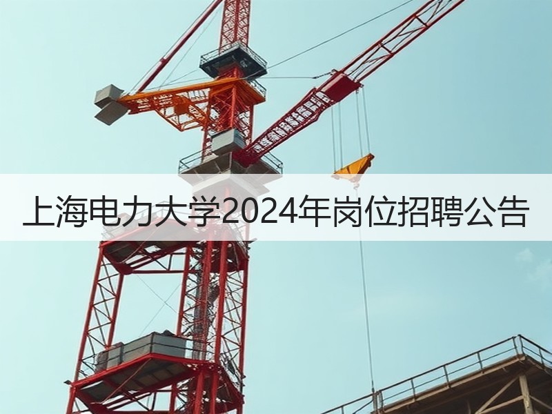 上海电力大学2024年岗位招聘公告