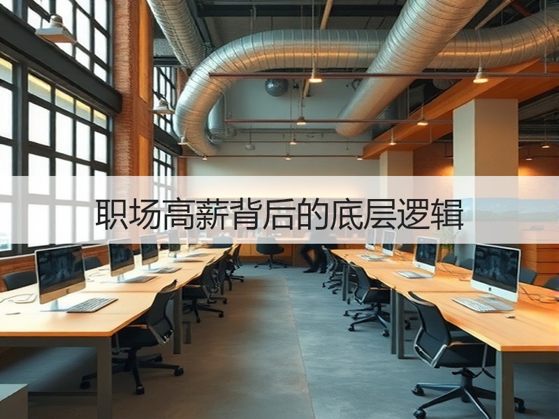 职场高薪背后的底层逻辑