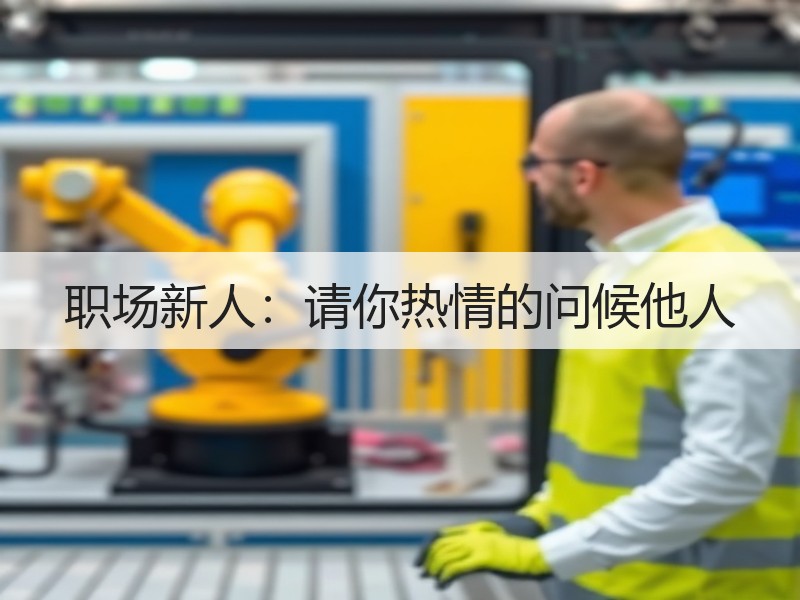 职场新人：请你热情的问候他人