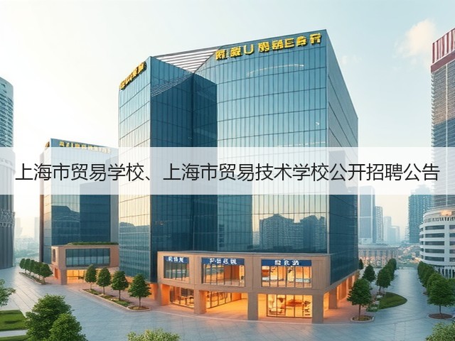 上海市贸易学校、上海市贸易技术学校公开招聘公告(图1) 上海市贸易学校、上海市贸易技术学校公开招聘公告(图1)