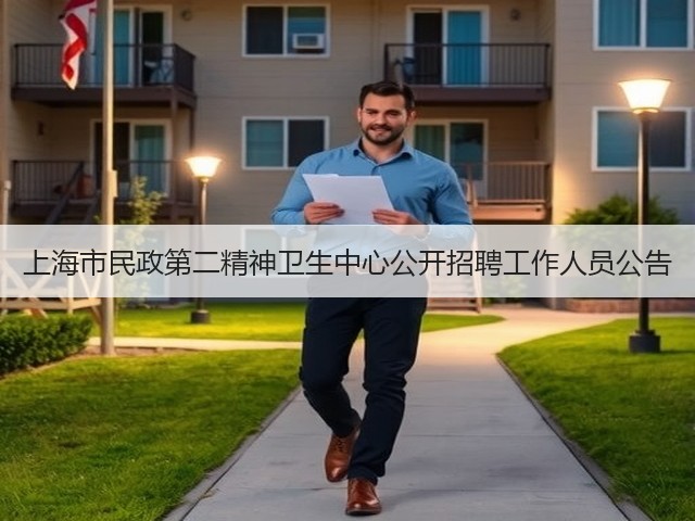 上海市民政第二精神卫生中心公开招聘工作人员公告(图1)