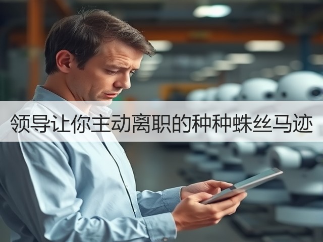 领导让你主动离职的种种蛛丝马迹(图2)