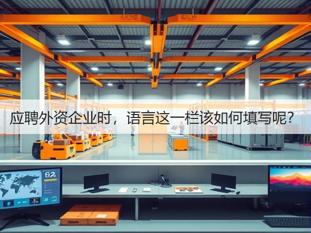 应聘外资企业时,语言这一栏该如何填写呢?(图1) 应聘外资企业时,语言这一栏该如何填写呢?(图1)