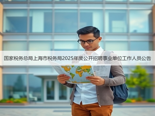 国家税务总局上海市税务局2025年度公开招聘事业单位工作人员公告(图1) 国家税务总局上海市税务局2025年度公开招聘事业单位工作人员公告(图1)