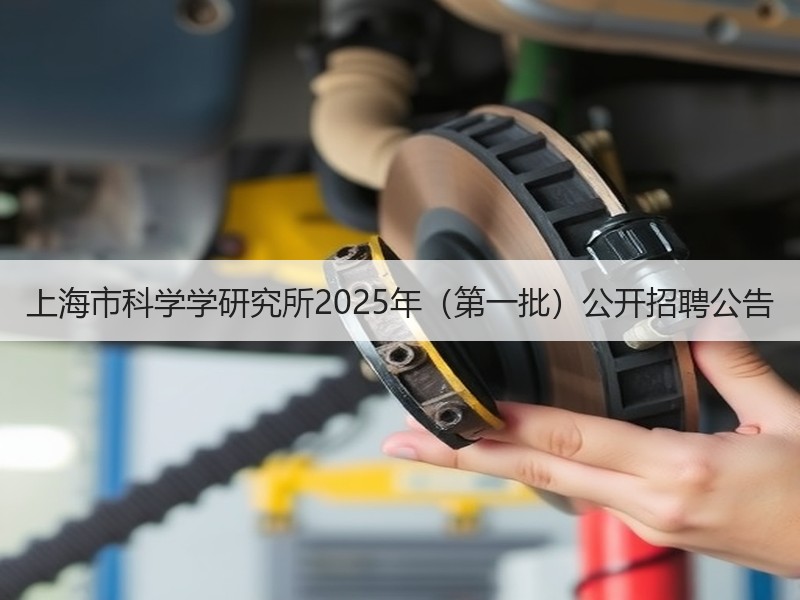 上海市科学学研究所2025年（第一批）公开招聘公告