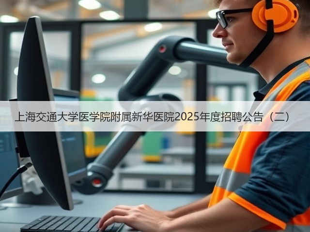 上海交通大学医学院附属新华医院2025年度招聘公告(二)(图1) 上海交通大学医学院附属新华医院2025年度招聘公告(二)(图1)