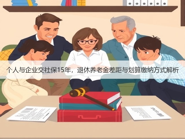 个人与企业交社保15年,退休养老金差距与划算缴纳方式解析(图3) 个人与企业交社保15年,退休养老金差距与划算缴纳方式解析(图3)