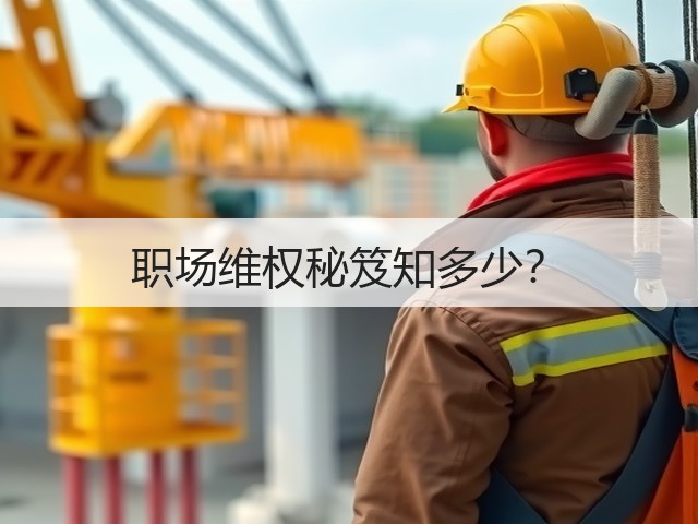 职场维权秘笈知多少?(图3) 职场维权秘笈知多少?(图3)