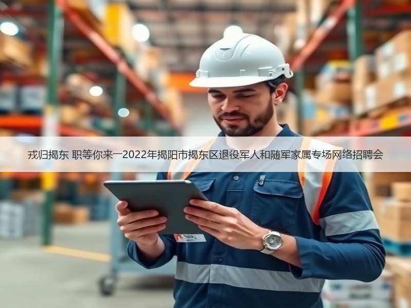 戎归揭东 职等你来――2022年揭阳市揭东区退役军人和随军家属专场网络招聘会