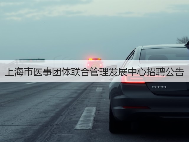 上海市医事团体联合管理发展中心招聘公告(图1)