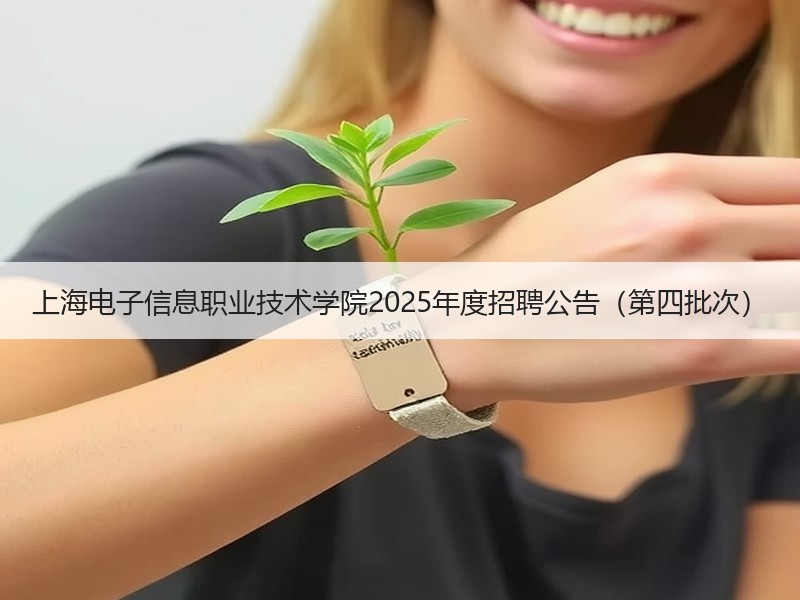 上海电子信息职业技术学院2025年度招聘公告（第四批次）