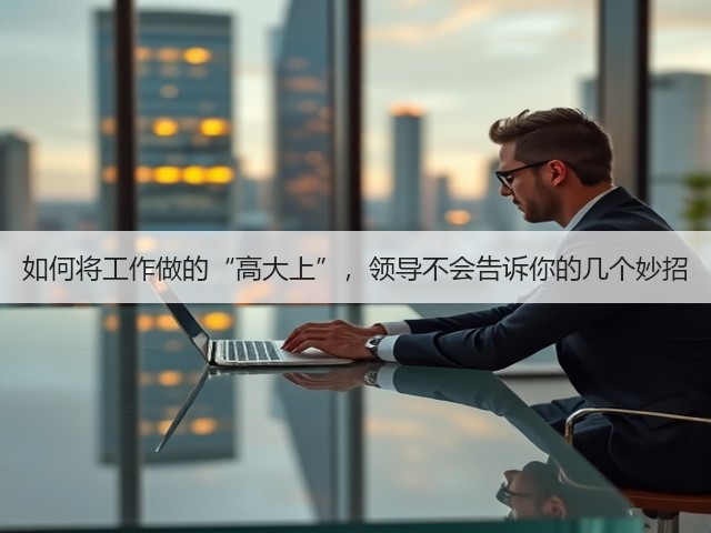 如何将工作做的“高大上”,领导不会告诉你的几个妙招(图2) 如何将工作做的“高大上”,领导不会告诉你的几个妙招(图2)