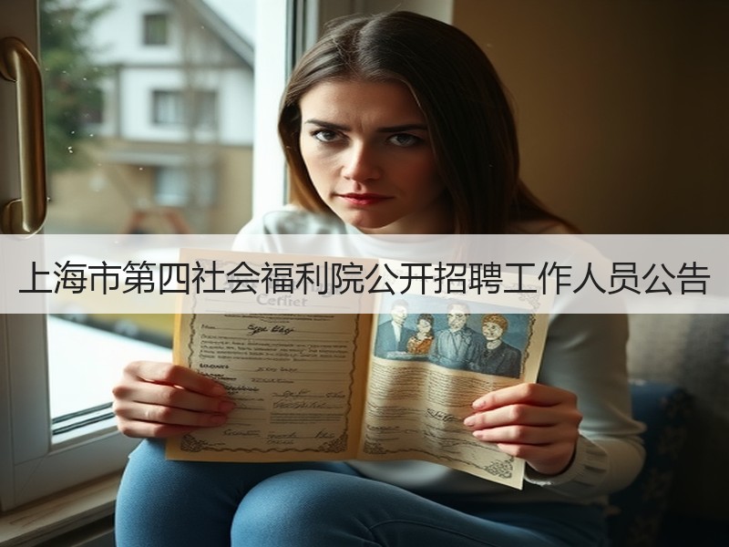上海市第四社会福利院公开招聘工作人员公告