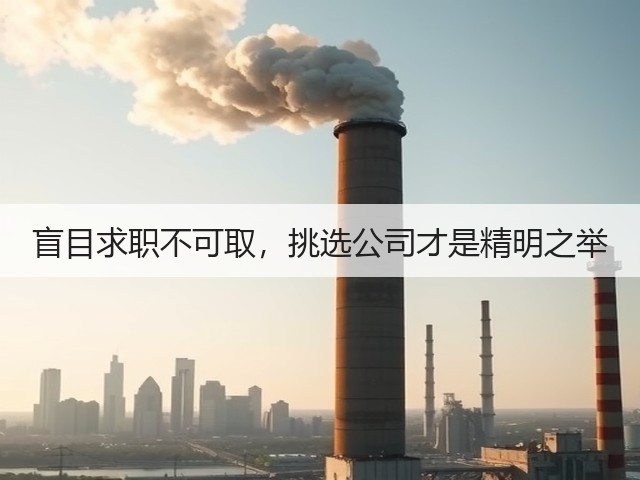 盲目求职不可取,挑选公司才是精明之举(图3) 盲目求职不可取,挑选公司才是精明之举(图3)