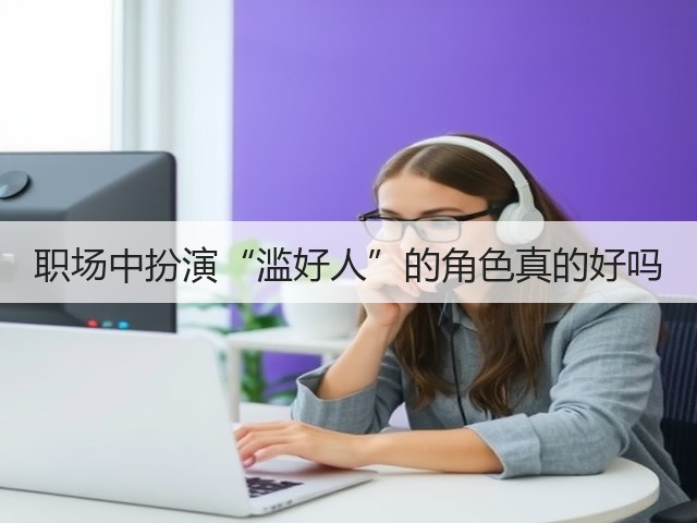 职场中扮演“滥好人”的角色真的好吗(图1) 职场中扮演“滥好人”的角色真的好吗(图1)