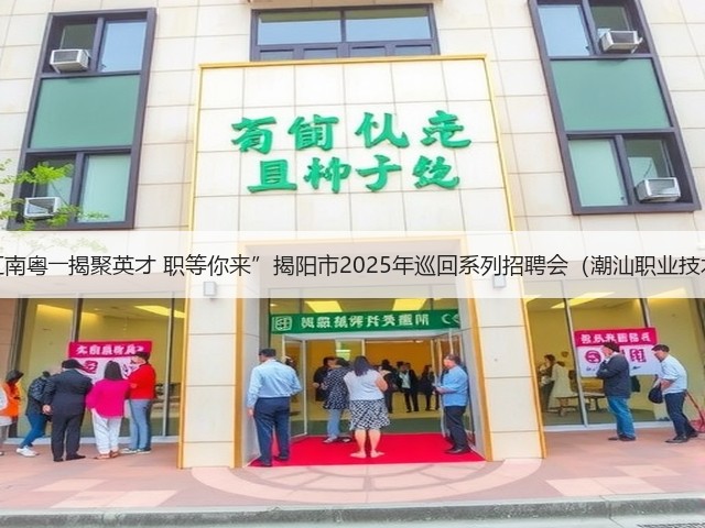 “百万英才汇南粤――揭聚英才 职等你来”揭阳市2025年巡回系列招聘会(潮汕职业技术学院专场)(图1) “百万英才汇南粤――揭聚英才 职等你来”揭阳市2025年巡回系列招聘会(潮汕职业技术学院专场)(图1)